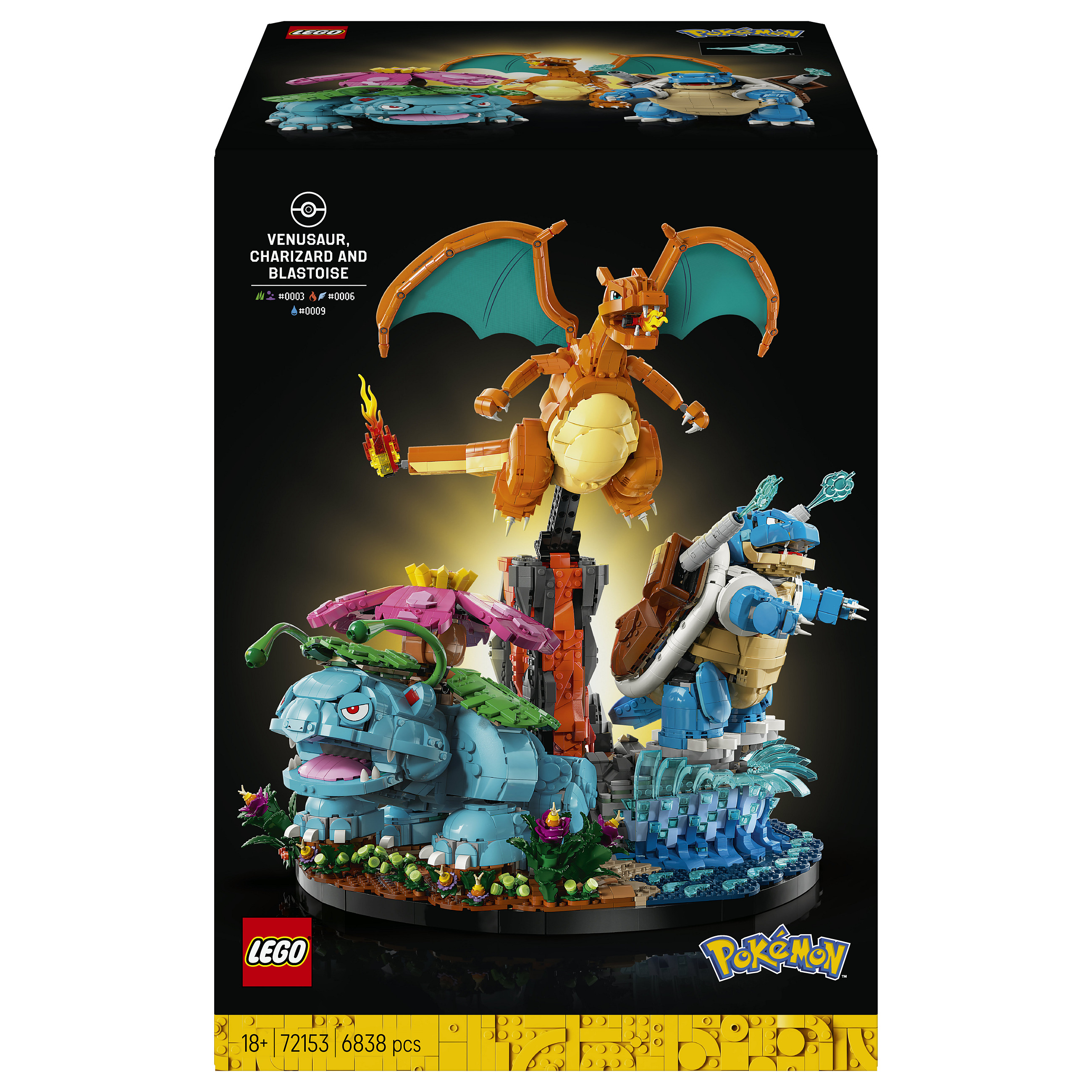 LEGO Pokémon Venusaur, Charizard and Blastoise 72153