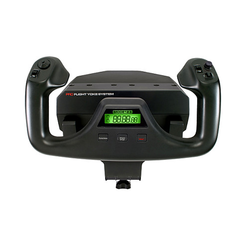 Kontroller për PC Logitech G Saitek Pro Flight Yoke System / Yoke + Throttle / 5 Akshe / 25 Kontrolle të Programueshme / USB – Zezë