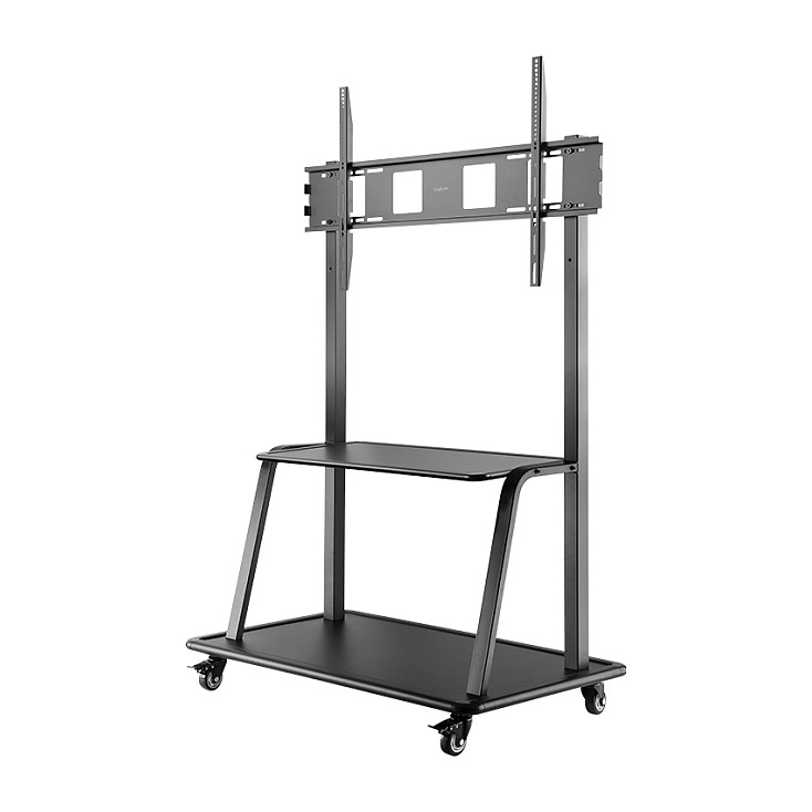 Mbajtëse për Monitor LogiLink BP0085, 60–105", VESA deri në 1000×600mm, 150kg, Lartësi e Rregullueshme, 4 Rrota me Bllokim - Zezë 2
