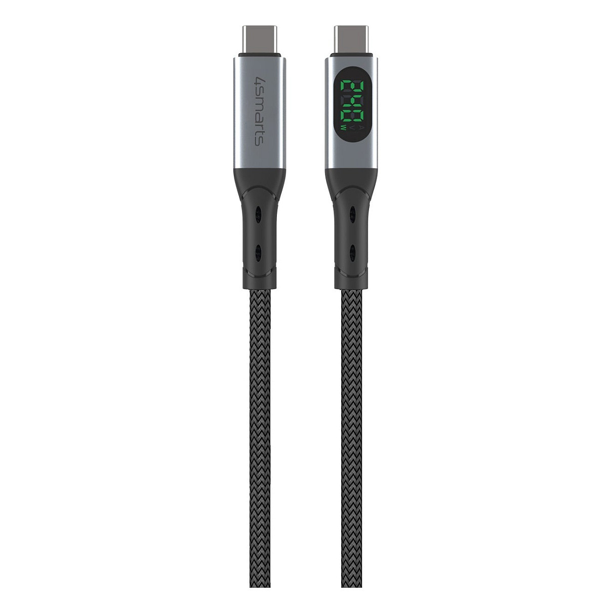 Kabllo USB 4smarts DigitCord Enterprise, USB4, USB-C në USB-C, 240W, 40Gbps, 1.5m - Zezë 2