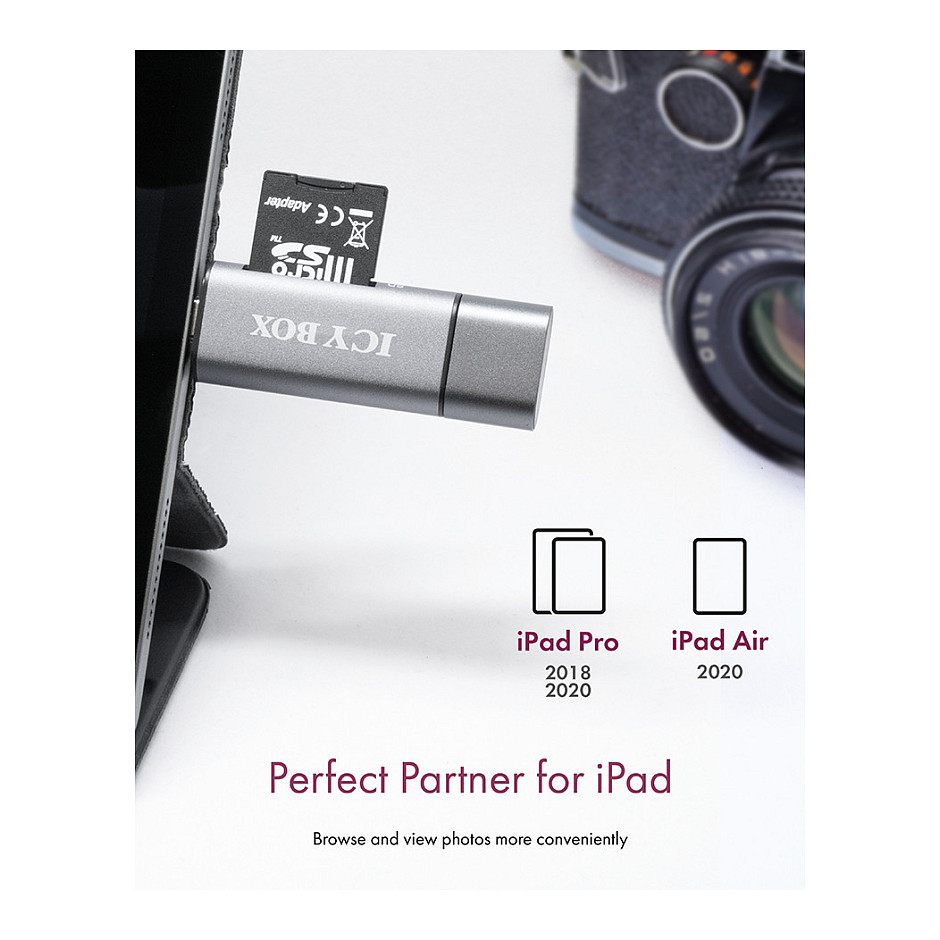 Adapter ICY BOX IB-CR200-C / SD MicroSD / USB-C USB-A Micro-B thumbnail 4