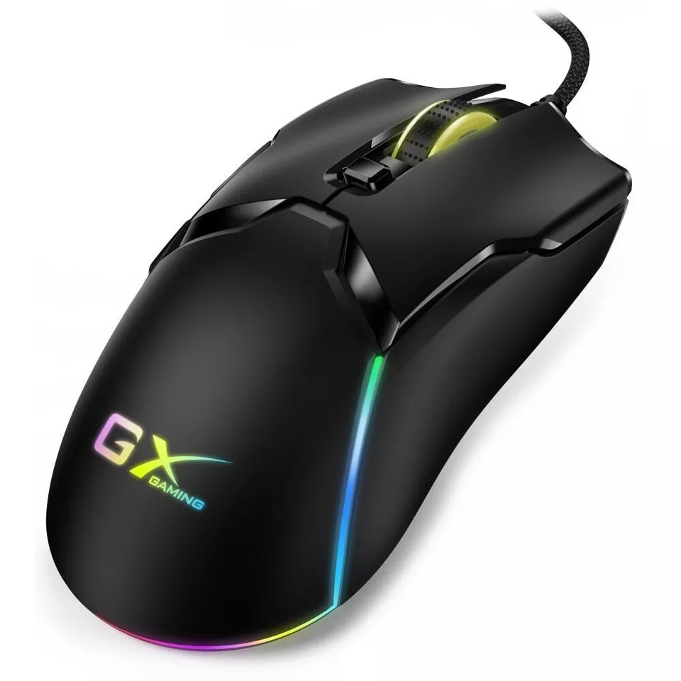 Maus Gaming Genius Scorpion M700 / Me kabëll / LED / 1200-1600-2400 DPI / I zi 4