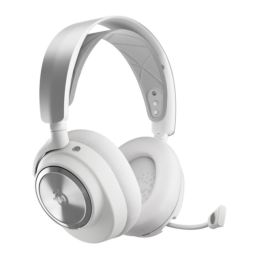 Kufje Gaming SteelSeries Arctis Nova Pro Wireless / Wireless & Wired / Bluetooth / ANC / Mikrofon - Bardhë/Argjend