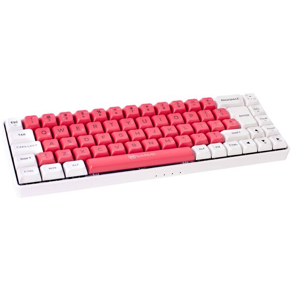 Tastierë Gaming GAMIAC TKL69G SF 65% / Mekanike / Kailh Blue Switches / RGB / USB-C - Bardhë/Kuqe 2