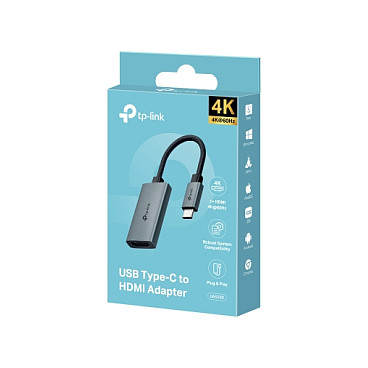 TP-Link UA520C USB Type-C to HDMI Adapter / 4K / 60Hz / Braided Cable / Aluminium – Black 2
