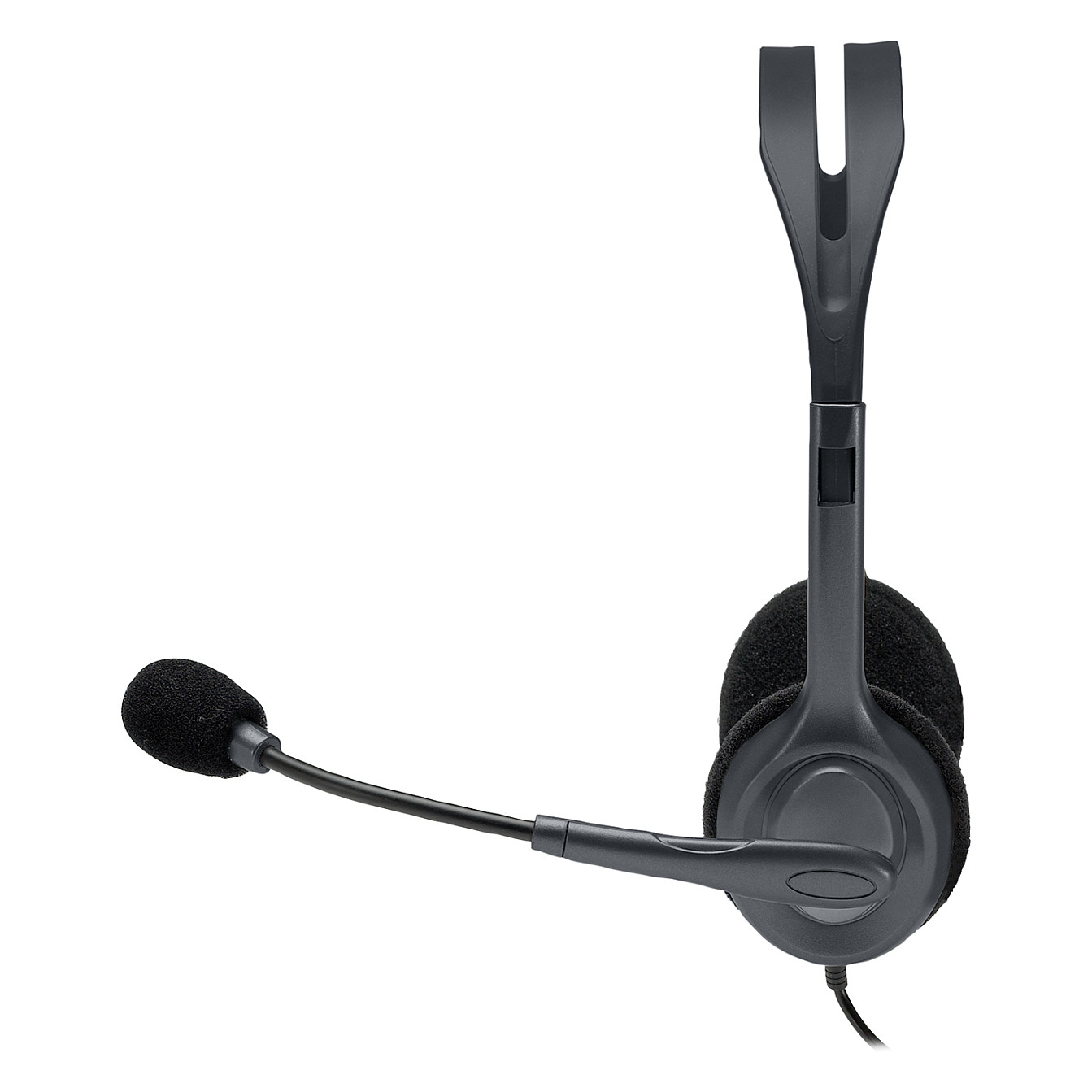 Kufje me kabllo Logitech H111 / On-Ear / 3.5mm / Stereo / Mikrofon Boom / 20-20000Hz - Gri 2