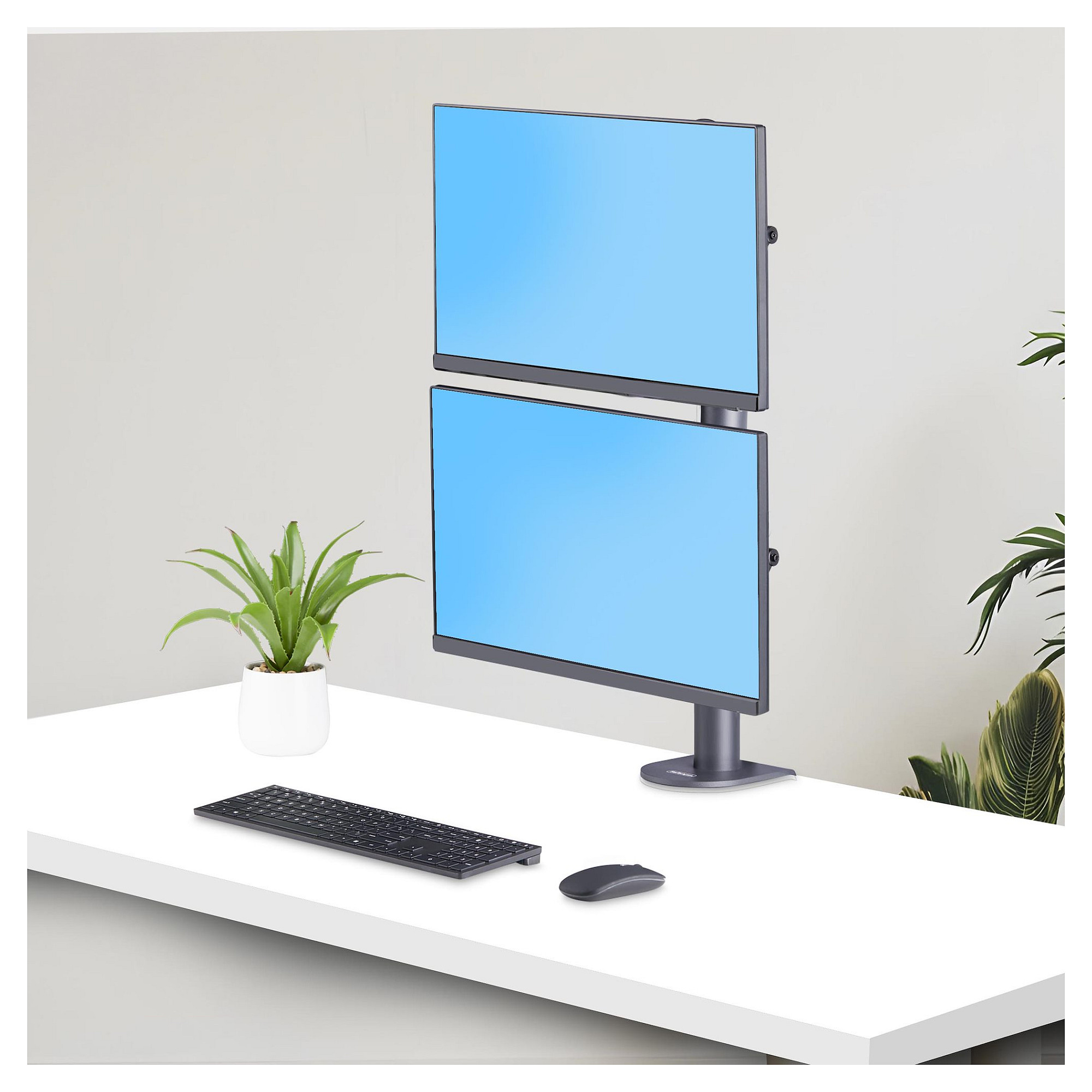 Mbajtëse për Monitor StarTech.com H2MPV-MONITOR-MOUNT , 2 Monitorë , 17–49" , deri 13kg për monitor , VESA 75x75 & 100x100 - Zezë 9