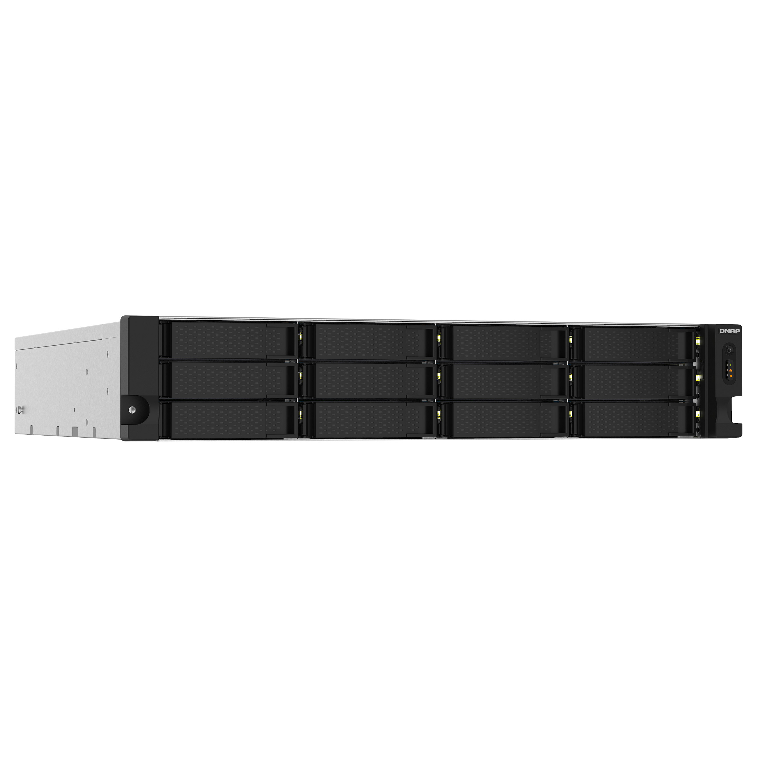QNAP TS-1232PXU-RP 12-Bay Rackmount NAS Server – ARM Cortex-A57, 4GB DDR4, 10GbE SFP+, Redundant PSU 2
