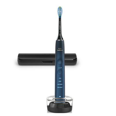 Furçë dhëmbësh elektrike Philips Sonicare DiamondClean 9000 HX9911/88 / 4 Modalitete / 3 Intensitete / Pressure Sensor / 62.000 Lëvizje/min / 14 Ditë – Zezë/Blu