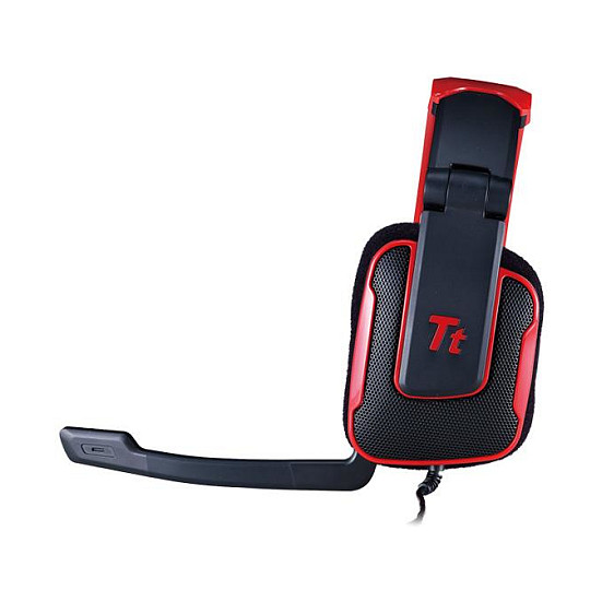 Kufje Gaming Tt eSPORTS Shock / 3.5mm / 40mm / Stereo / 32Ω / Mikrofon Boom / 3m - Zezë/Kuqe 4