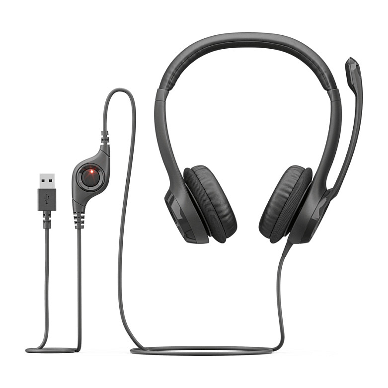 Kufje me kabllo Logitech H390 / On-Ear / USB-A / Stereo / Mikrofon Noise-Cancelling / 30mm - Zezë 5