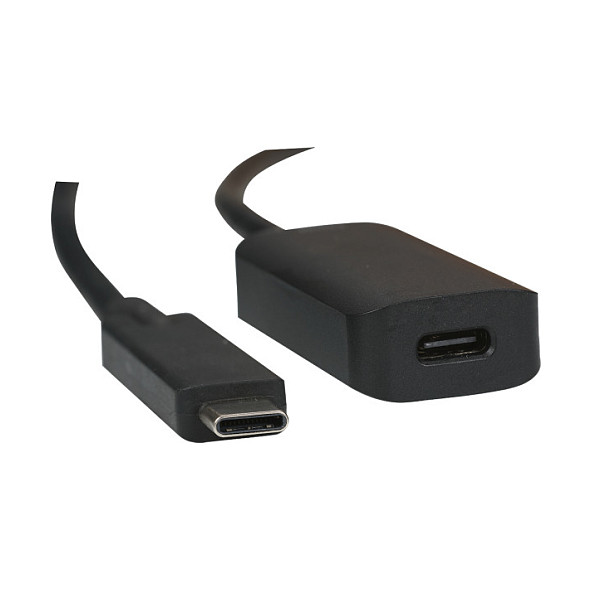 Kabllo USB EFB Elektronik EBUSBC-USBC-REP.5, USB 3.2, USB-C Mashkull në USB-C Femër, 5Gbps, 5m - Zezë