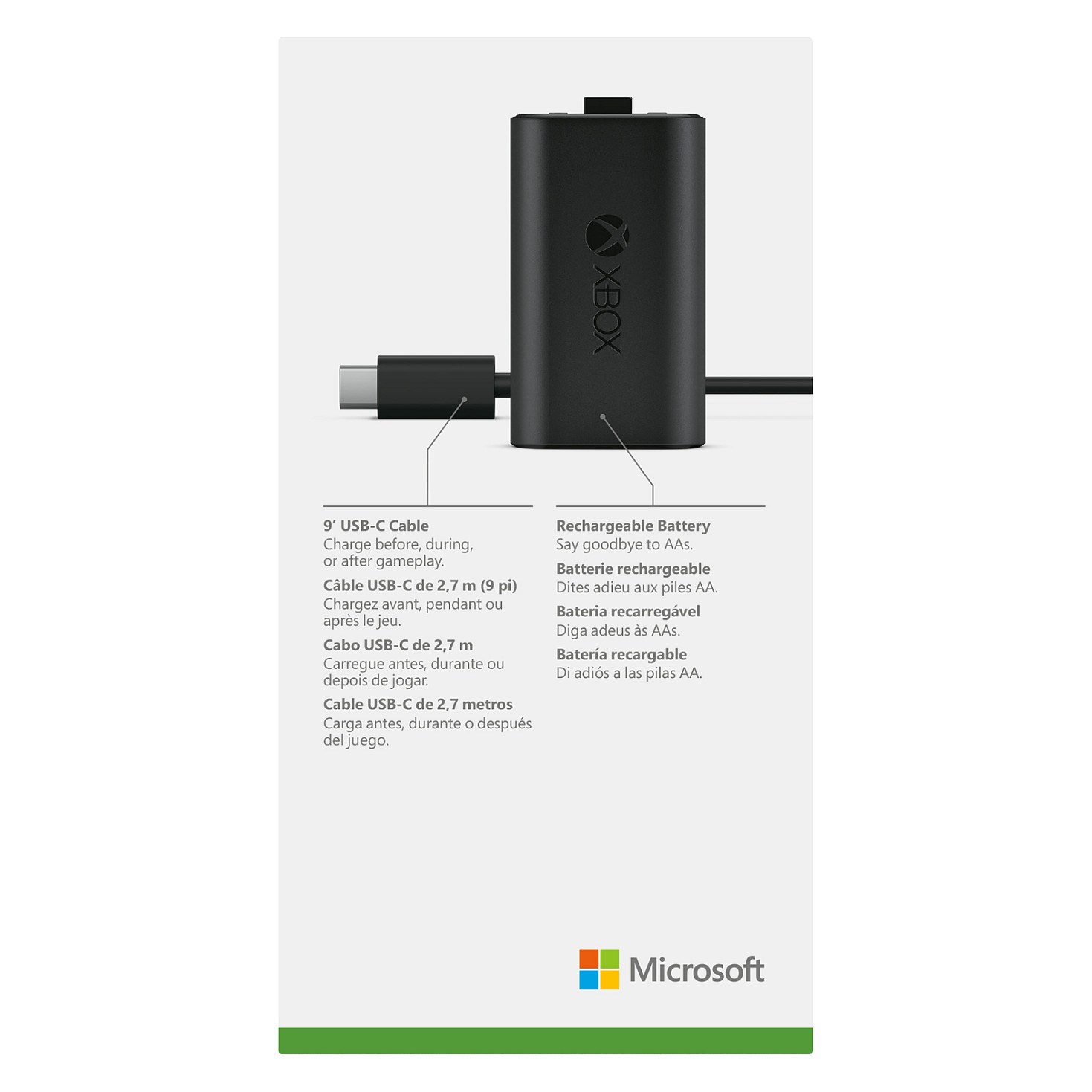 Aksesorë për Konsola Microsoft Xbox Play and Charge Kit 6