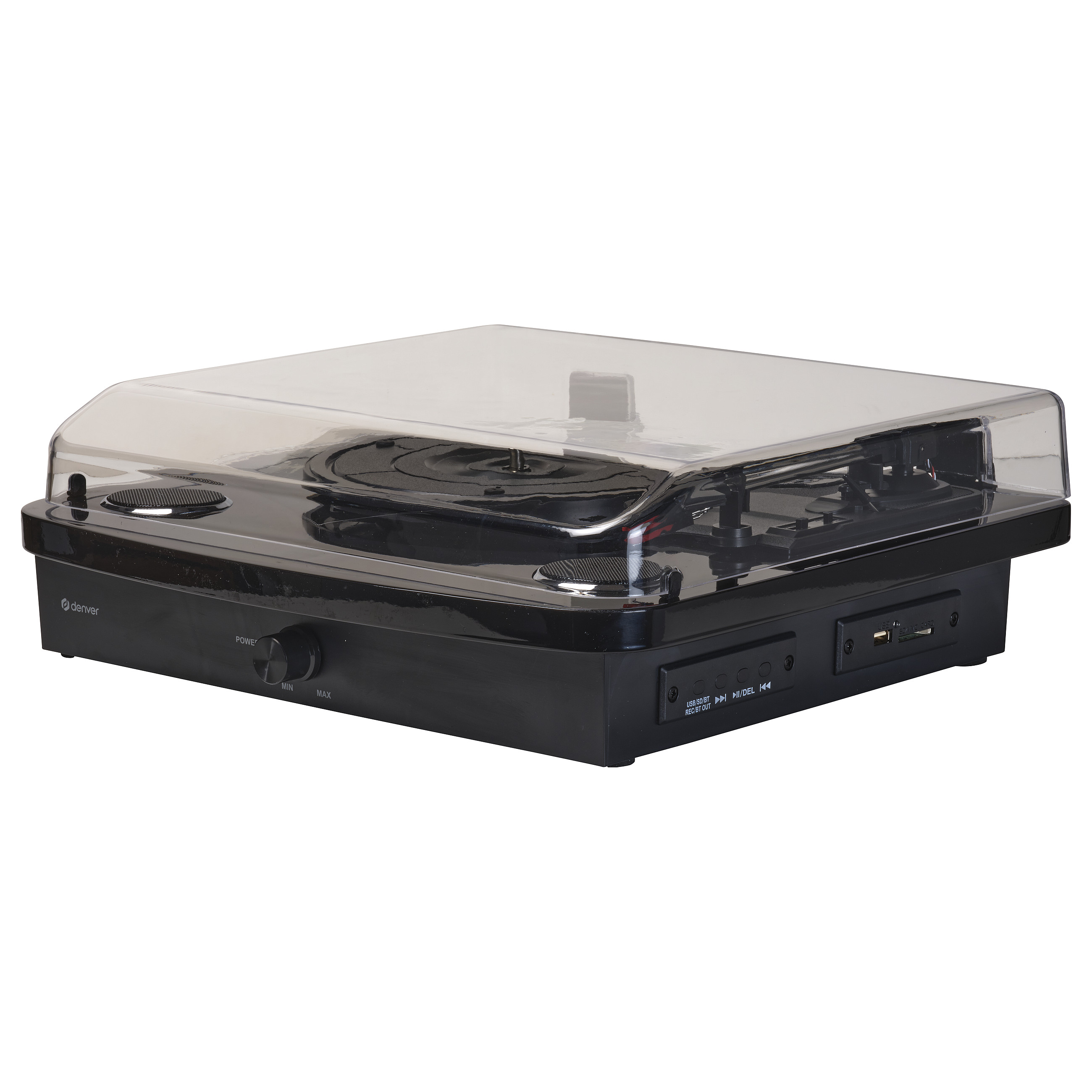 Gramafon Denver VPL-230B, Gjysmë Automatik, USB, 2W - Zezë 5