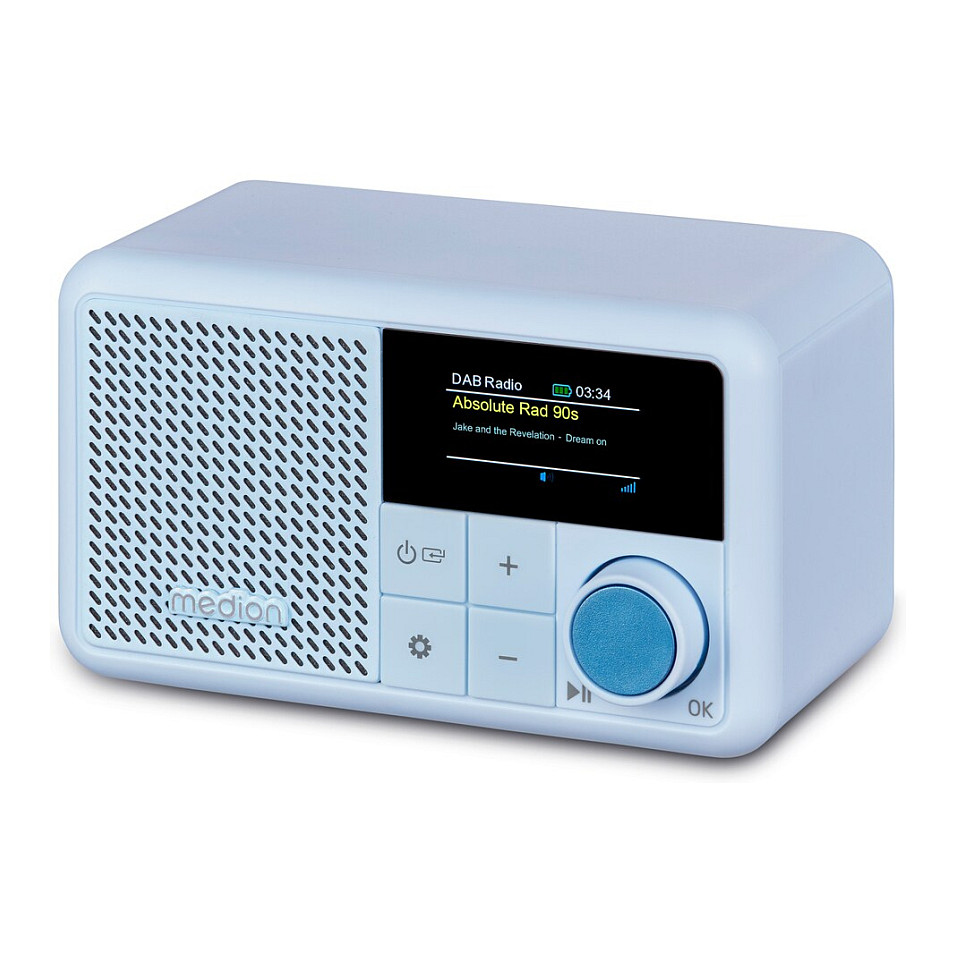 Radio Portative MEDION LIFE S66822 / DAB+ / FM / TFT / 2W / IPX1 - Aqua 2