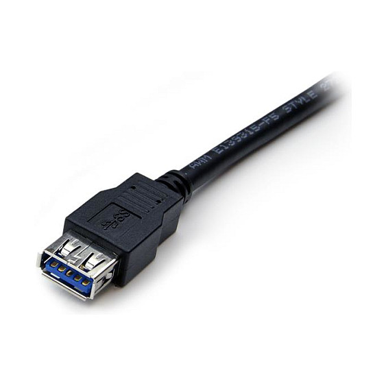 Kabllo USB StarTech.com USB3SEXT2MBK, USB 3.0, USB-A Mashkull në USB-A Femër, 5Gbps, 2m - Zezë 3