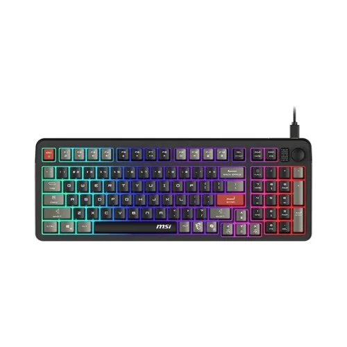 Tastierë Gaming MSI Forge GK110 / Full-Size / Membrane / RGB / Anti-Ghosting / USB-C / AZERTY Francez - Zezë