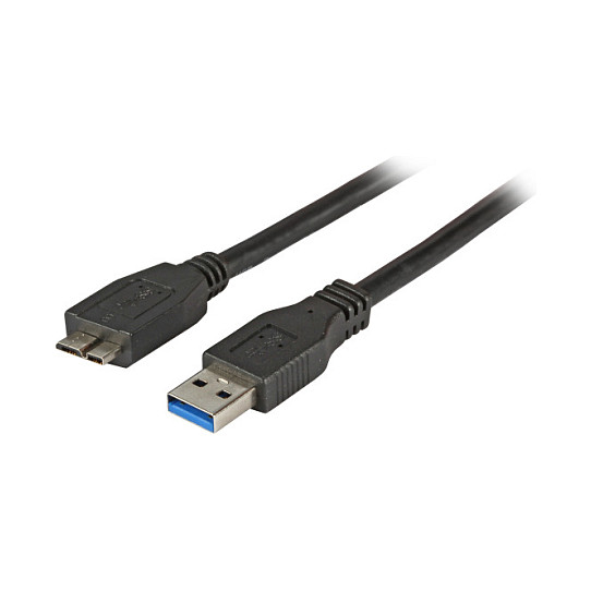 Kabllo USB EFB Elektronik K5295SW.1, USB 3.0, USB-A Mashkull në Micro-USB B Mashkull, 5Gbps, 1m - Zezë