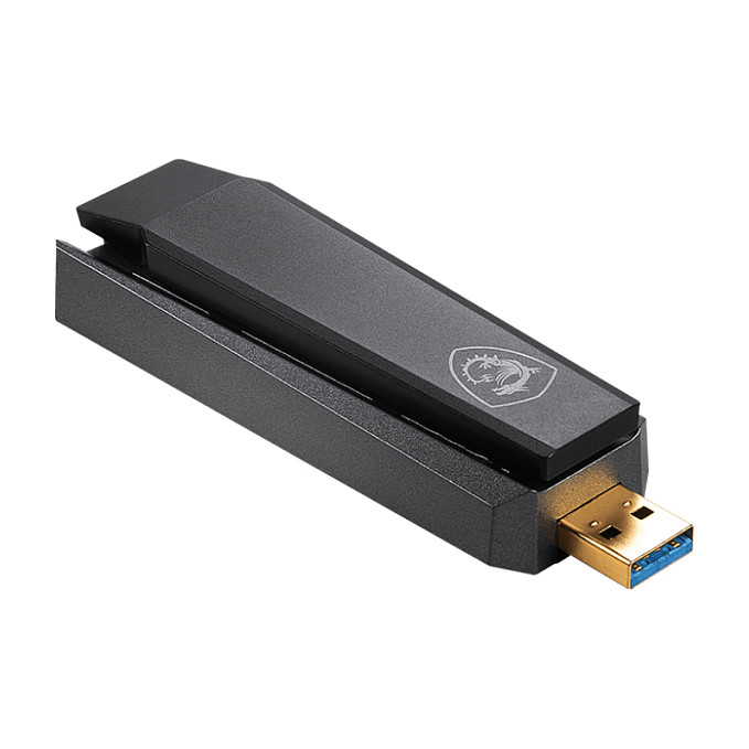 MSI AX1800 GUAX18 – Adapter USB Wi-Fi 6 Dual-Band, 1800Mbps, USB 3.2 Gen 1 3
