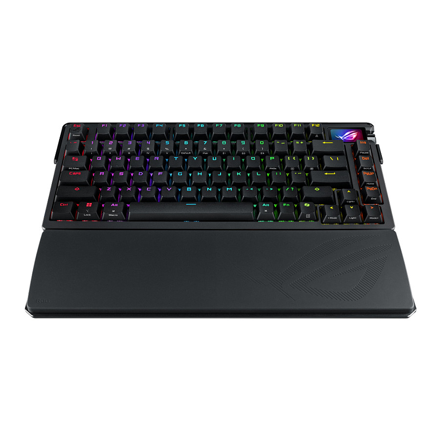 Tastierë Gaming ASUS ROG Azoth Extreme / Mekanike / Hot-Swap / OLED / Wired&Wireless / USB-C + Bluetooth + RF 2.4GHz / QWERTZ Francez – Zezë 2