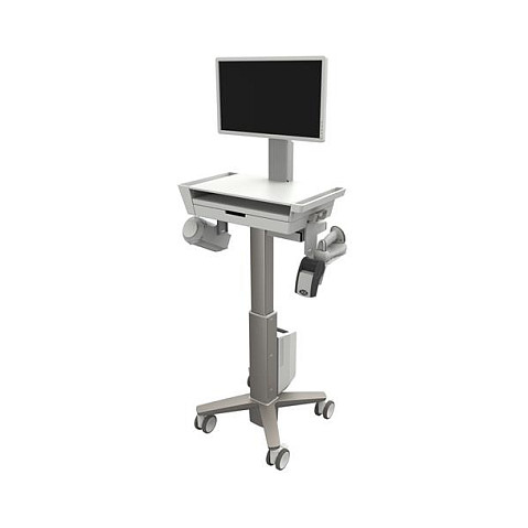 Mbajtëse për Monitor Ergotron CareFit Slim 2.0 C50-3510-0 , 1 Monitor , deri 27" , deri 14.5kg , karrocë me rrota , VESA 75x75 & 100x100 - Bardhë/Gri 3