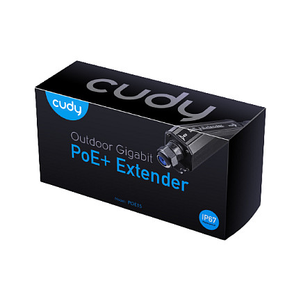 Cudy POE15 Outdoor Gigabit PoE+ Extender IP67 Waterproof 100m për Kamera IP dhe Access Point thumbnail 4