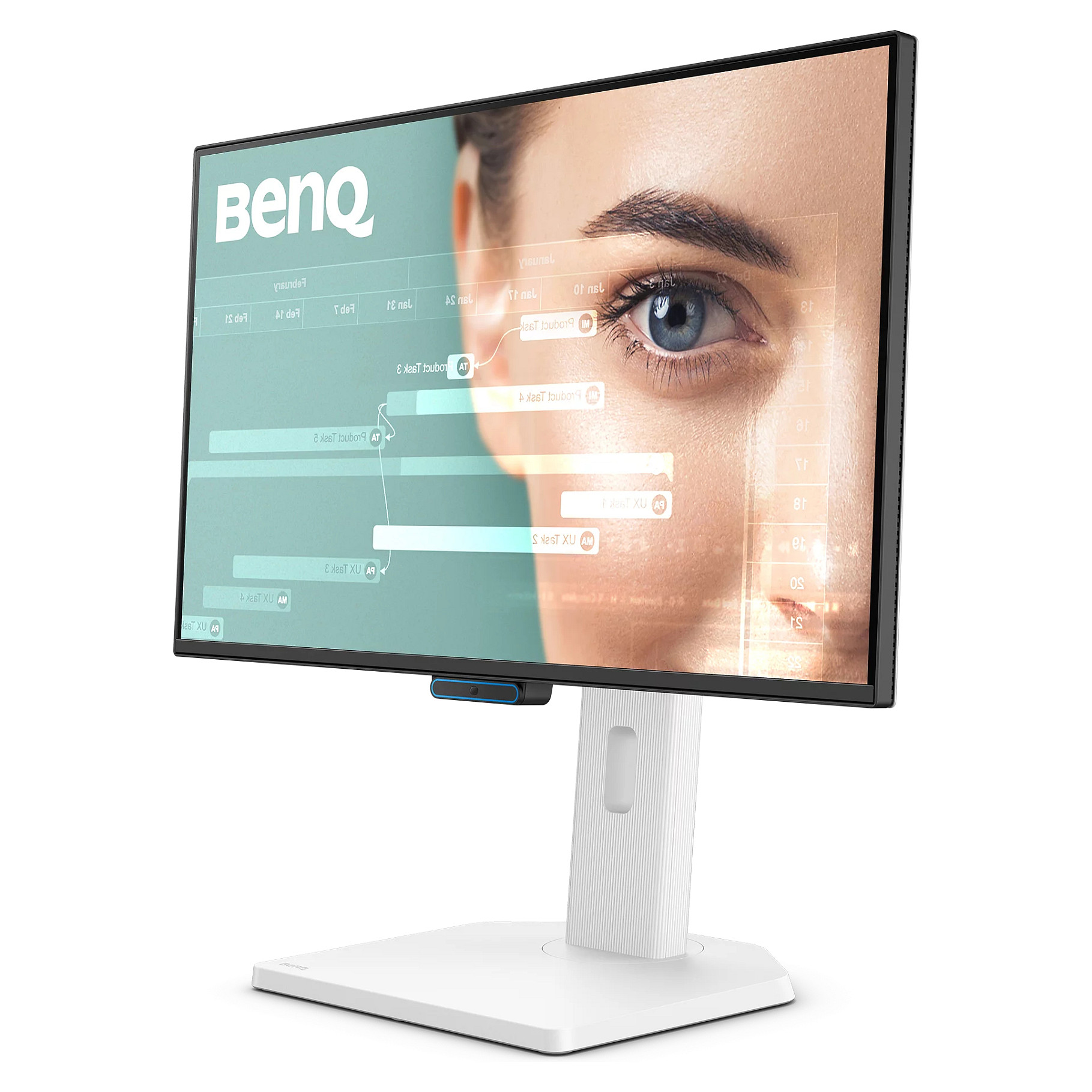 Monitor BenQ GW2490TC / 23.8"/ Full HD IPS / LED / 144Hz / 5ms / HDMI+USB+DP - Bardhë thumbnail 2