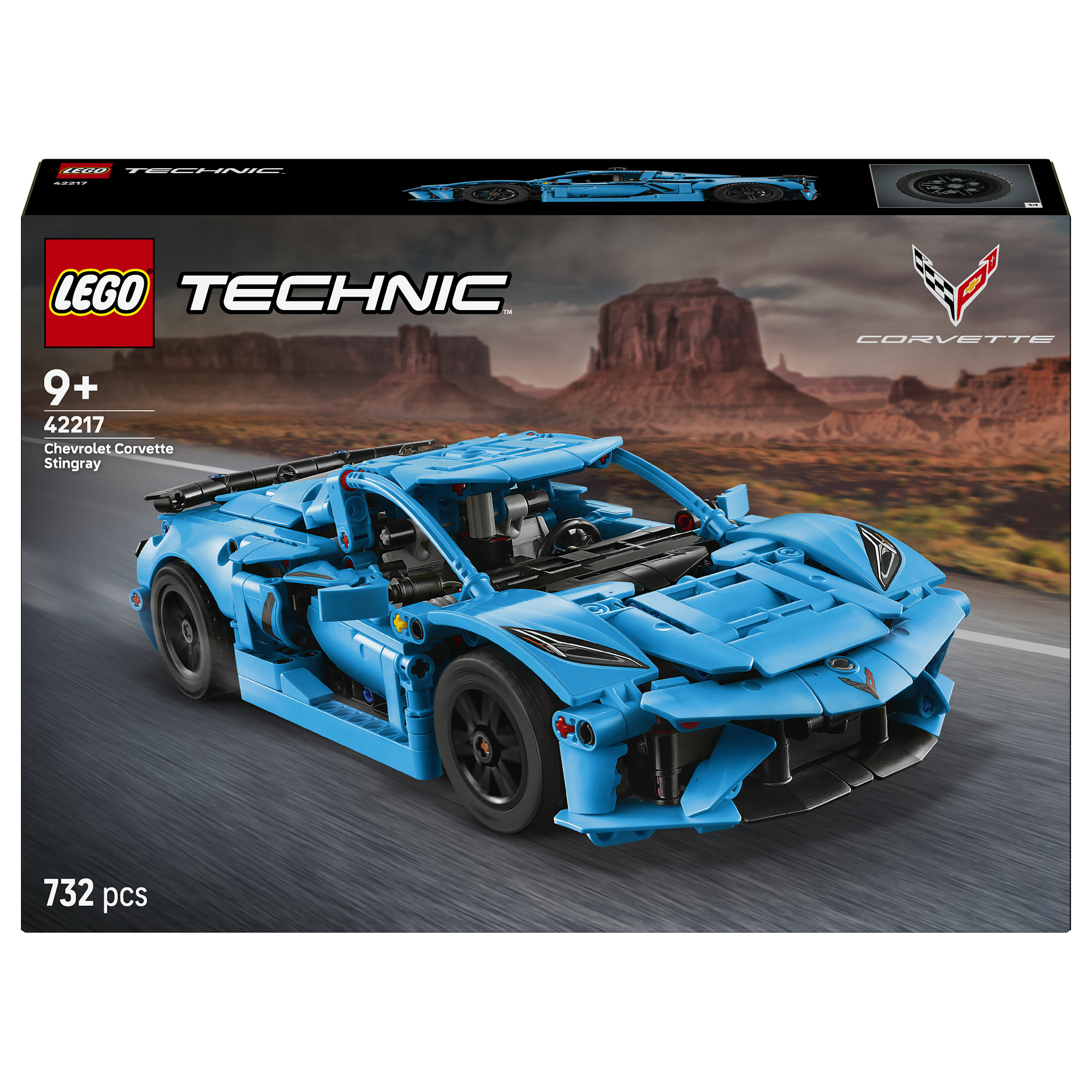 LEGO Technic Chevrolet Corvette Stingray, 732 Pjesë – Blu