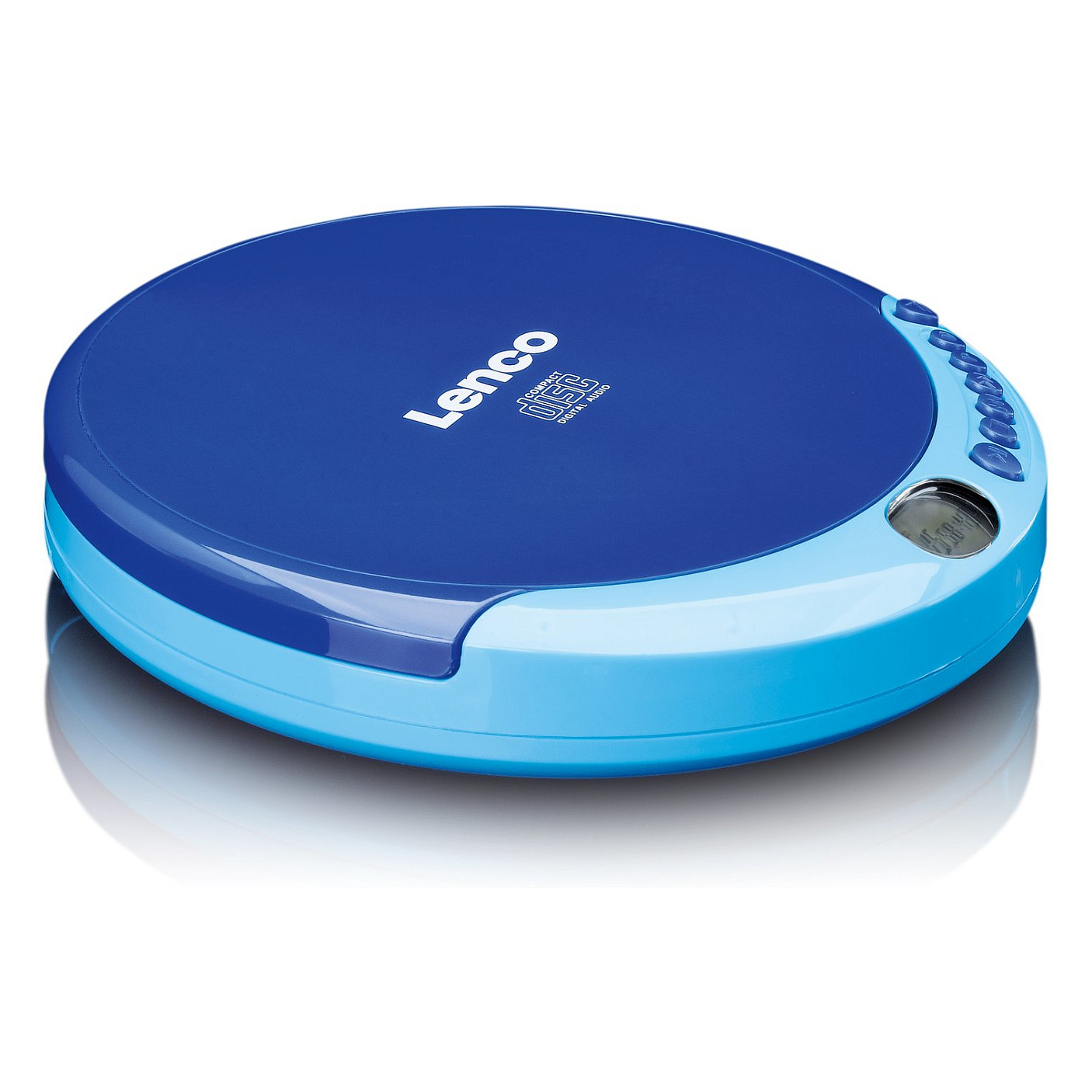 CD Player Portativ Lenco CD-011BU, CD, CD-R, CD-RW, Ekran LCD, Dalje Kufjesh 3.5mm,  Shuffle - Blu 2