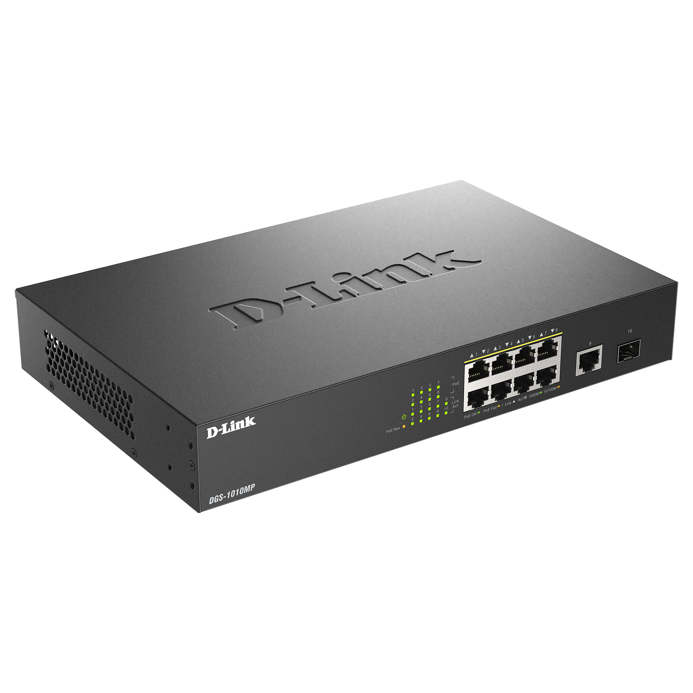 Switch D‑Link / DGS‑1010MP/E / Layer2 / PoE+ / 10x Gigabit thumbnail 2