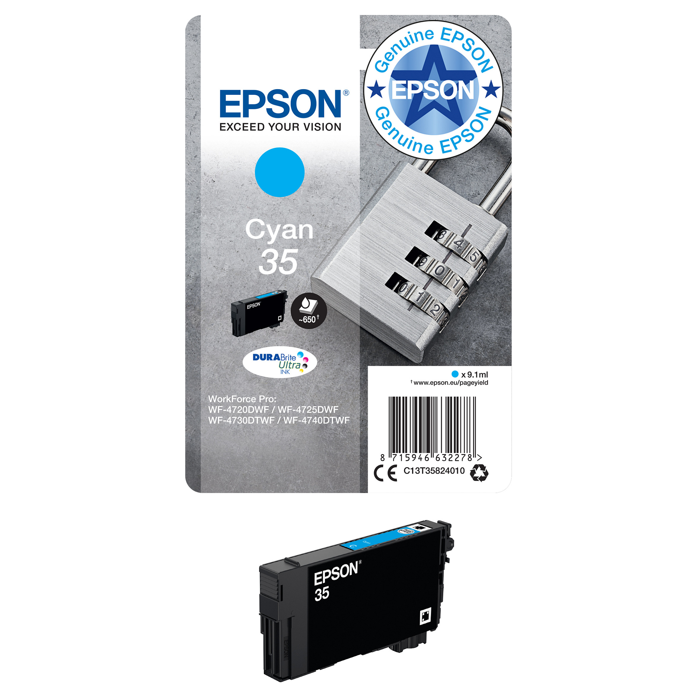 INK Epson C13T35824010 – Blu