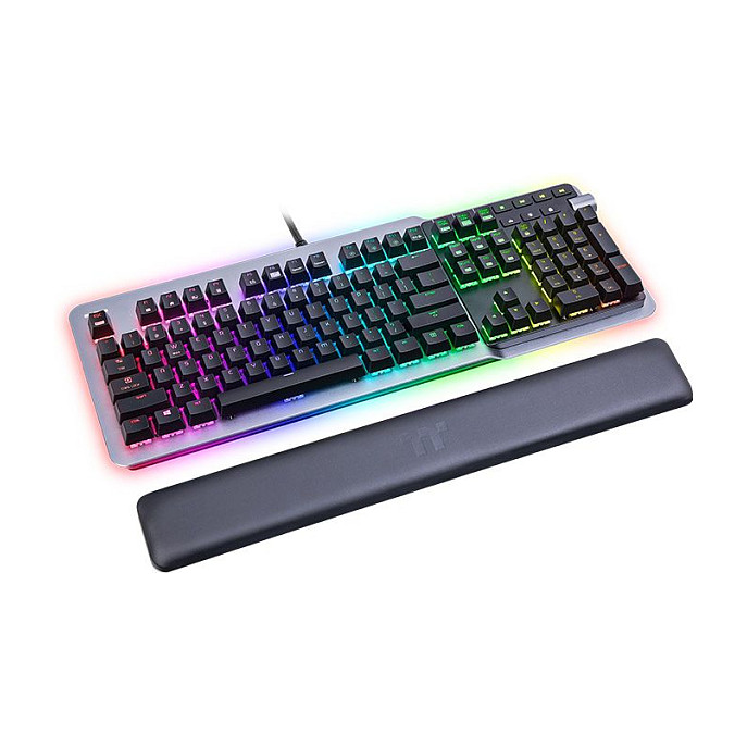 Tastierë Gaming Thermaltake Argent K5 RGB / GKB-AGK-SSSIUS-01 / Wired USB / Full-Size / Cherry MX Speed Silver / US Layout / Aluminium / RGB – E Hirtë/Zezë 4
