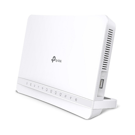 TP-Link VX231v Wi-Fi 6 Internet Box 4 AX1800 – Dual-Band 2.4GHz + 5GHz, 574Mbps + 1201Mbps, VDSL2 35b/ADSL2+, 4× Gigabit, EasyMesh, DECT, USB 2.0 – Bardhë 2