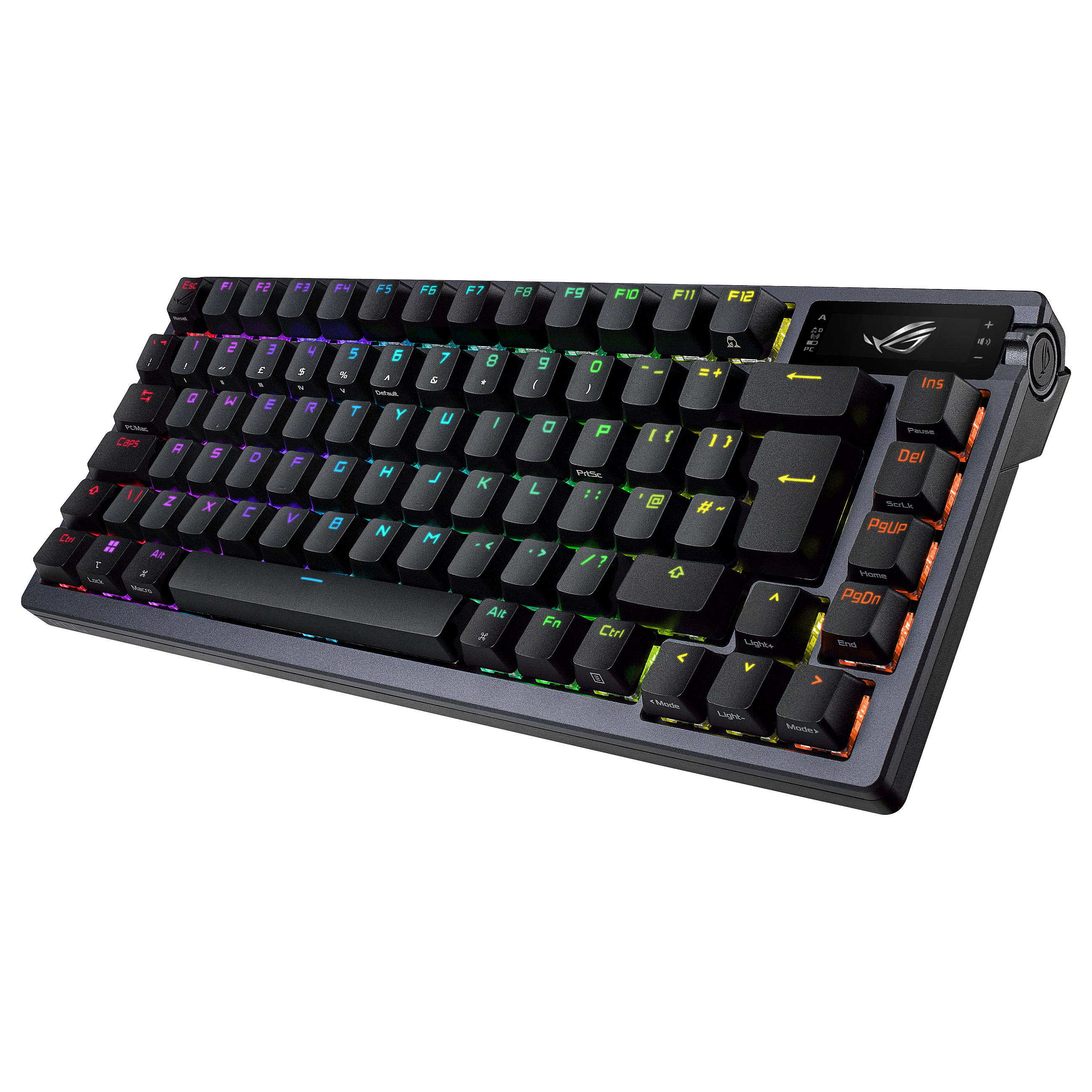Tastierë Gaming ASUS ROG Azoth / Wired / 75% / ROG NX Red / USB + RF Wireless + Bluetooth / AZERTY FR / RGB - Zezë 3