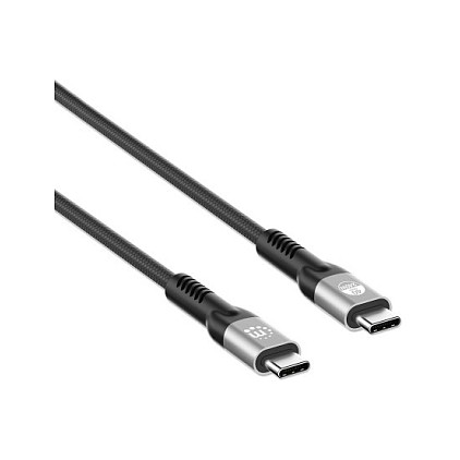 Kabllo USB Manhattan 356374, USB-C në USB-C, 1 m, USB4 Gen 3x2, 40 Gbps, 8K 60Hz, PD 240 W – Zezë 2