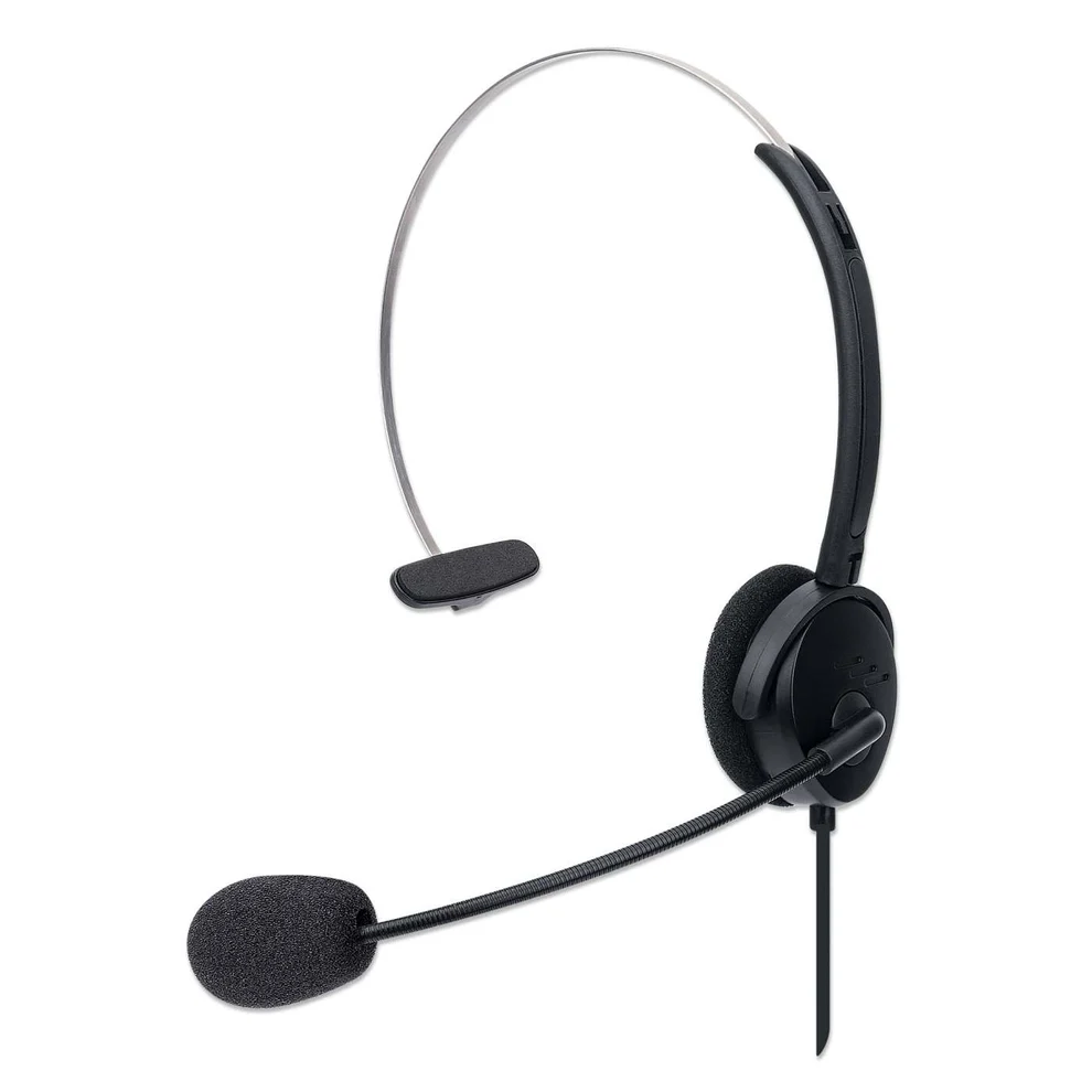 Kufje me kabllo Manhattan Mono USB Headset 179867 / USB-A / Mono / 1.5 m - Zezë