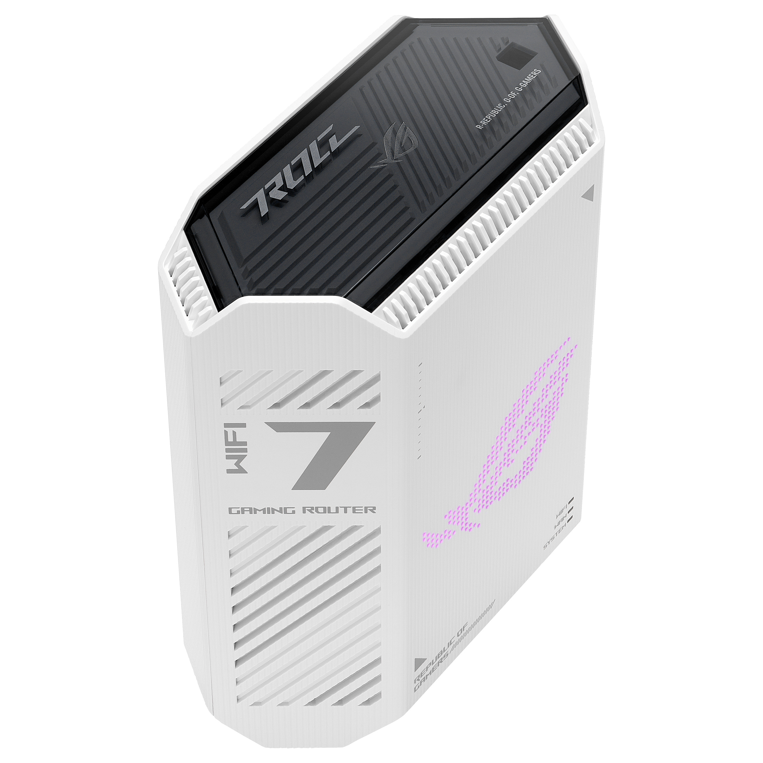ASUS ROG Strix GS-BE7200 Wi-Fi 7 BE7200 Dual-Band Gaming Router – 2.4GHz 1376Mbps + 5GHz 5764Mbps, MLO, 4096-QAM, 1× 2.5G WAN + 4× 2.5G LAN, AiMesh – Bardhë 3