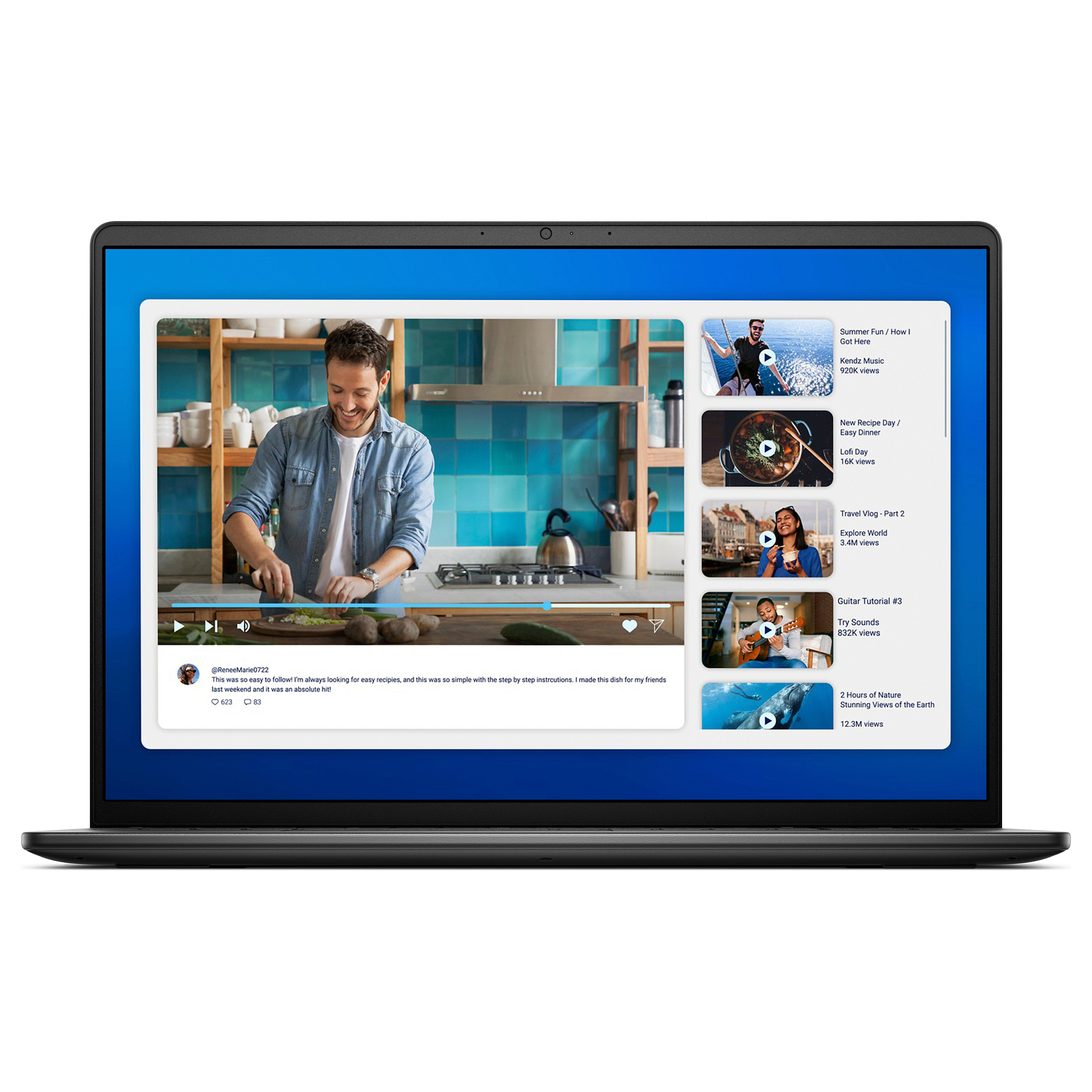 Laptop Dell 16 DC16250 / Core 5-120U / 16GB DDR5 / 1TB / 16" Full HD+ IPS WVA / Intel Graphics / DE - Zezë