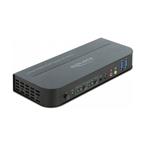 DELOCK HDMI KVM Switch / 4K 60Hz / USB 3.0 + Audio