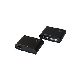 Hub USB LogiLink UA0230, USB 2.0, 4x USB-A, Cat.5e/6, deri 50m - Zezë 3