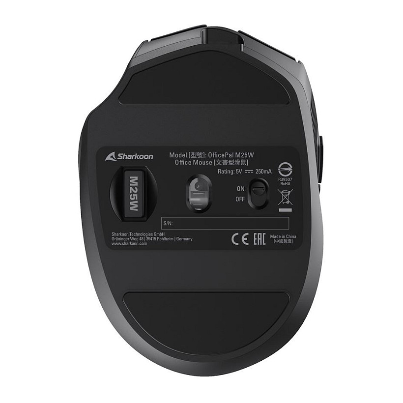 Maus Gaming Sharkoon OfficePal M25W – Zezë thumbnail 2