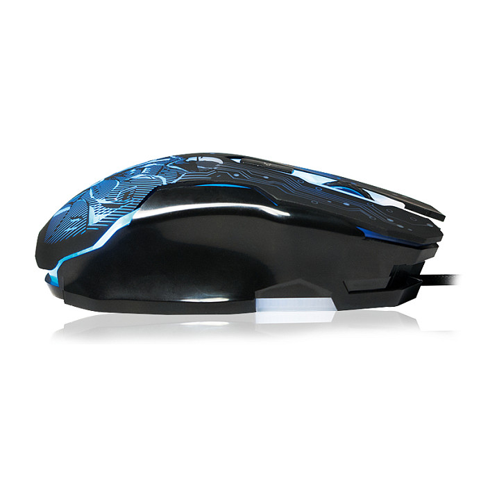 Maus Gaming LogiLink ID0137 / USB / Optik / 2400 DPI / 6 Butona / LED - Zezë/Blu 7