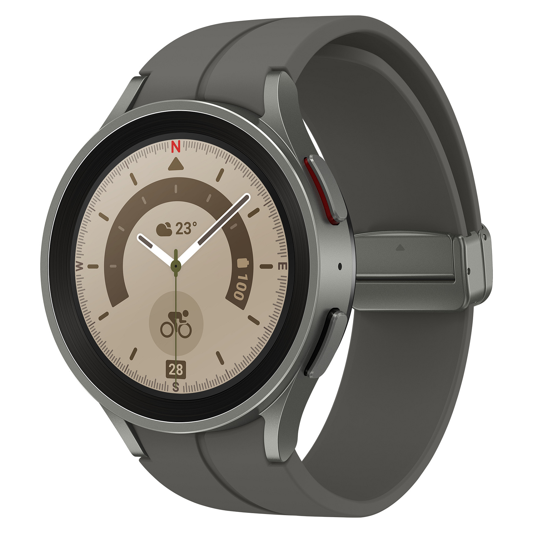 Orë e mençur Samsung Galaxy Watch5 Pro, 45 mm, Super AMOLED, LTE, GPS, 16 GB - Gri e errët