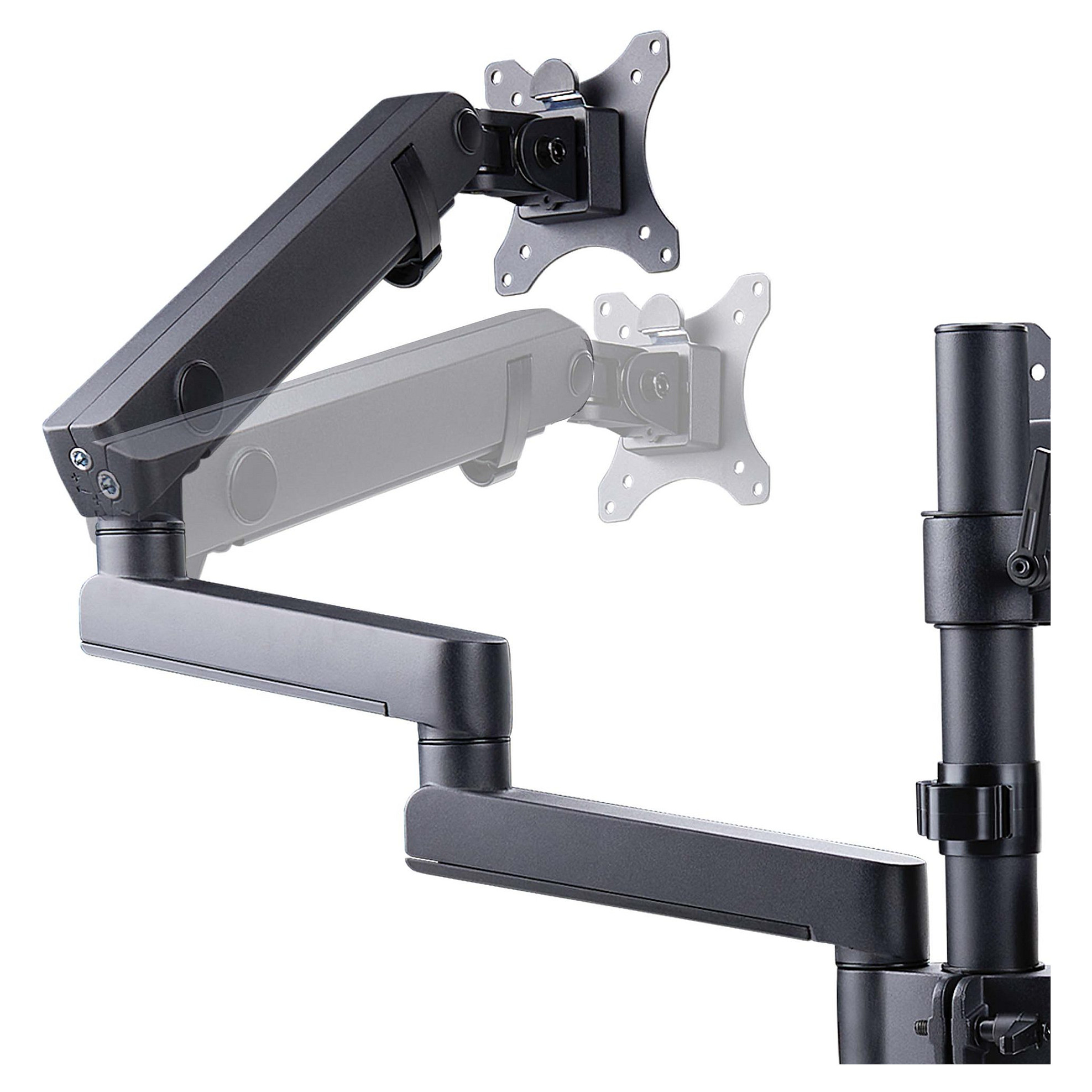 Mbajtëse për Monitor StarTech.com 3MP2AG-MONITOR-ARM , 3 Monitorë , 27" , 7kg për monitor , VESA 75x75 & 100x100 - Zezë 7