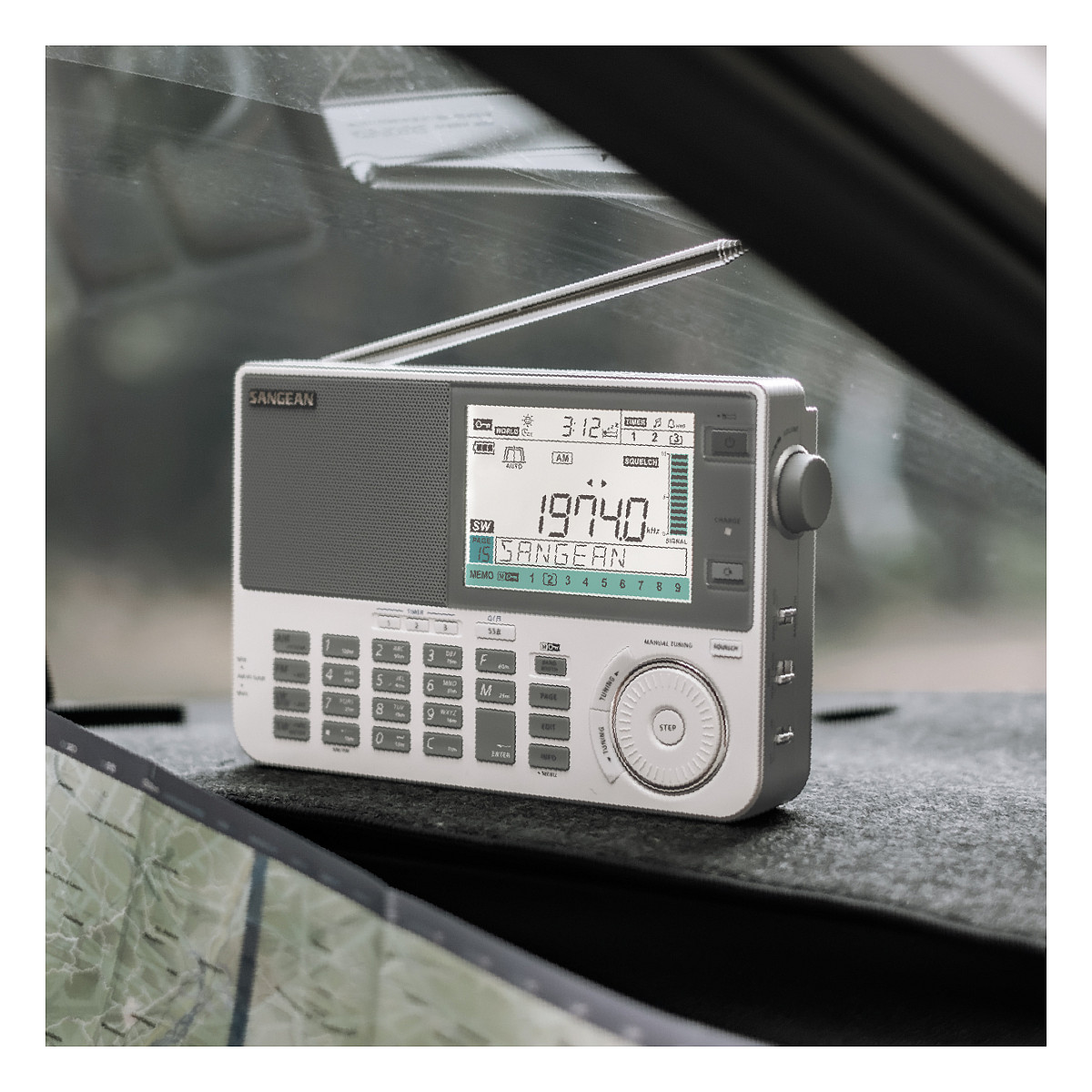 Radio portative Sangean ATS-909X2, AM, FM, LW, SW, ekran LCD, dalje kufjesh 3.5 mm - Bardhë 6