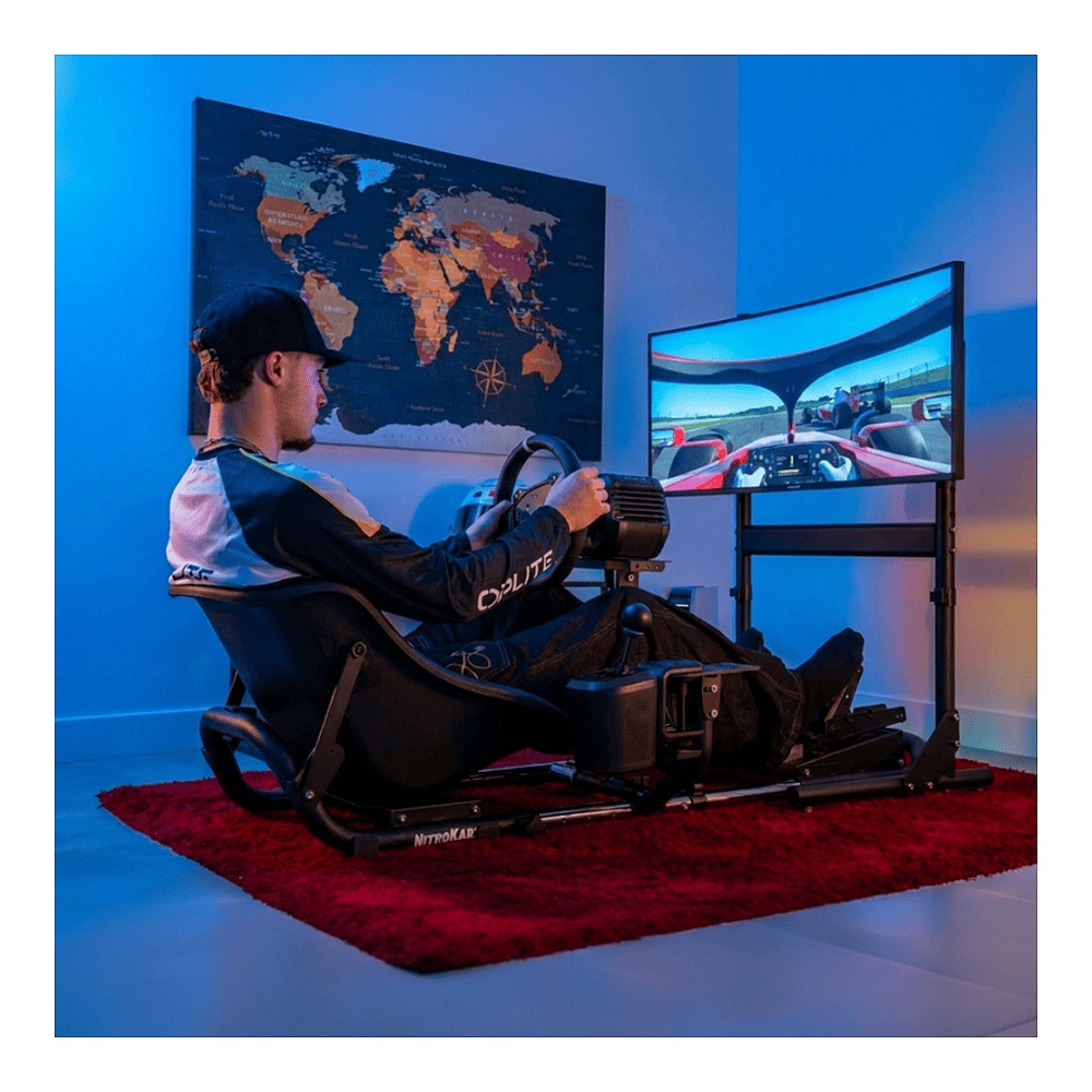 Mbajtëse për Monitor OPLITE Nitrokart V2 OP-NK2-MSW, për Monitor deri 57", Kapacitet 30 kg - Bardhë 6