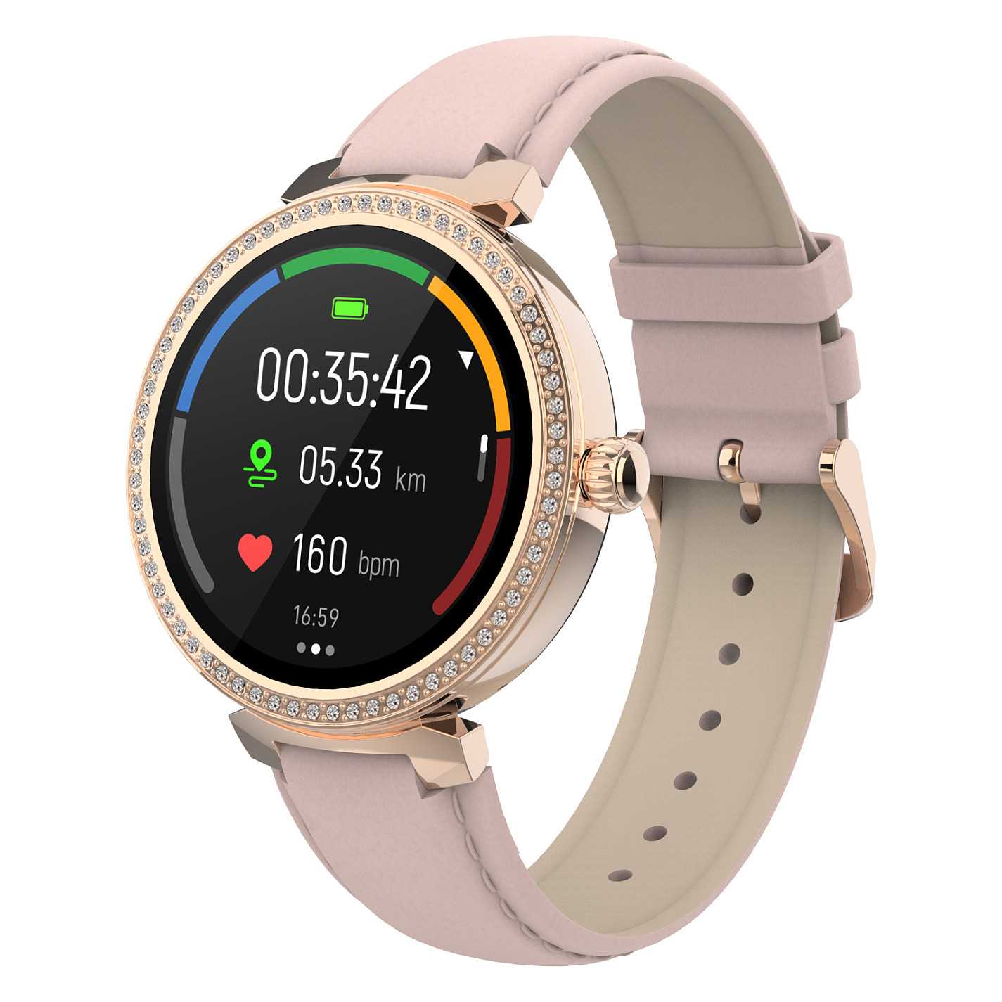 Orë e mençur Denver SWC‑342RO / 43mm – Rozë thumbnail 2