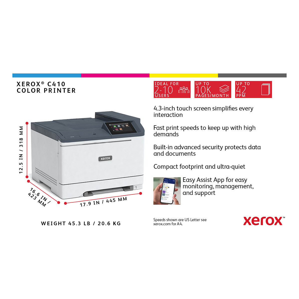 Printer Xerox C410 / 40ppm / LAN Duplex thumbnail 5