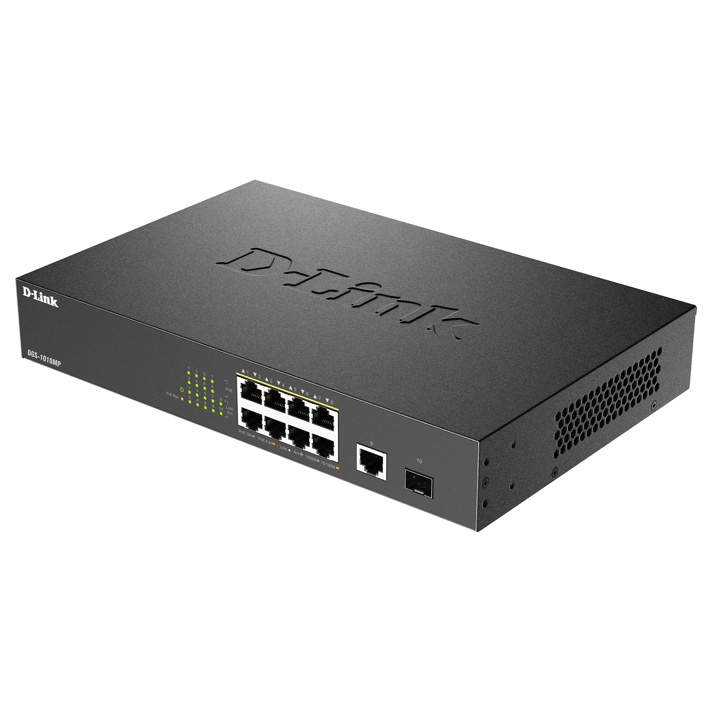 Switch D‑Link / DGS‑1010MP/E / Layer2 / PoE+ / 10x Gigabit thumbnail 4