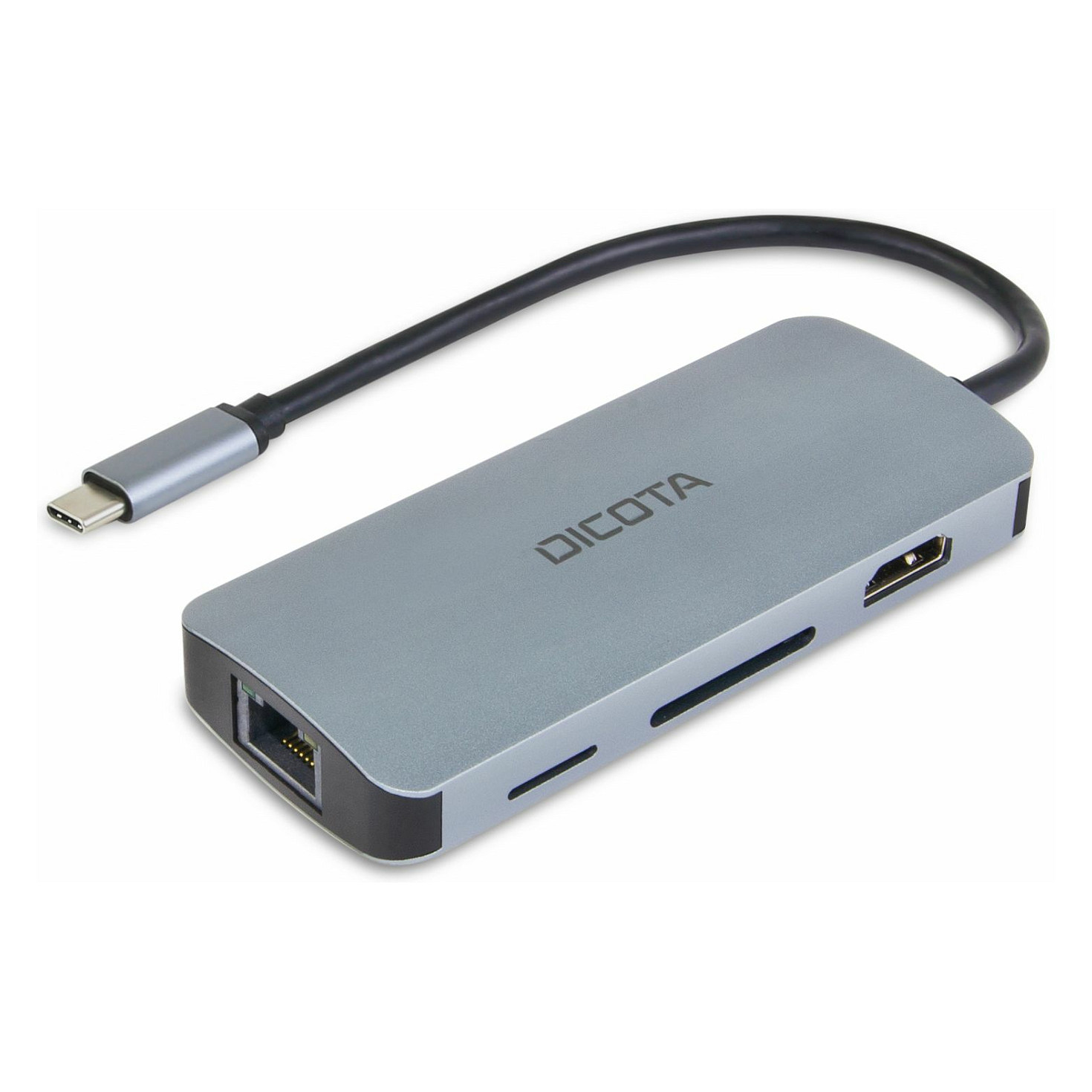 Docking Station D Dicota USB-C 8-in-1 Multi Hub 4K PD 100W silver